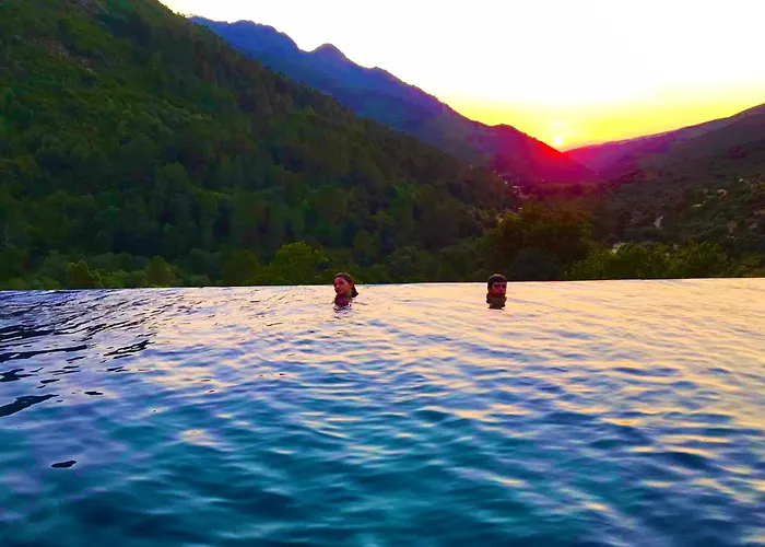 A Funtana Montestremo, Balagne, Haute Corse Tatil Evi Manso